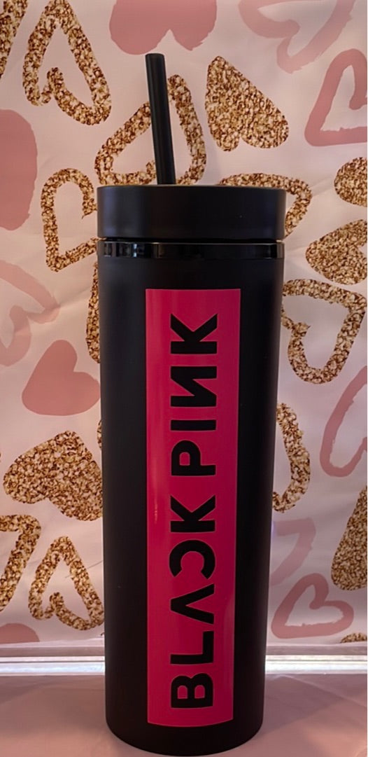 Black Pink Acrylic Tumbler