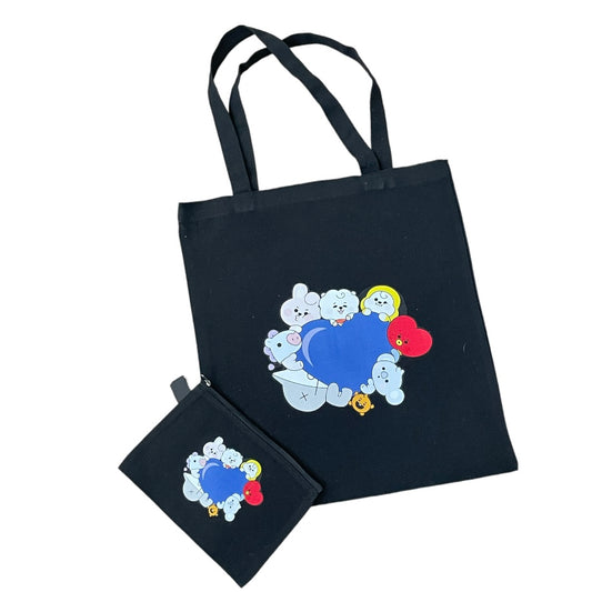 BT21 Tote Bag with Pouch