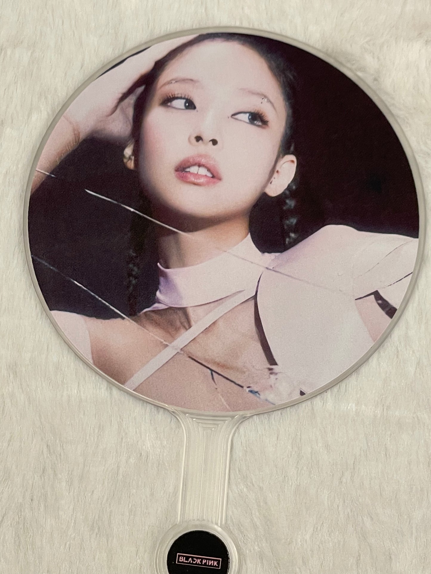 Black Pink Mini Picket Fan