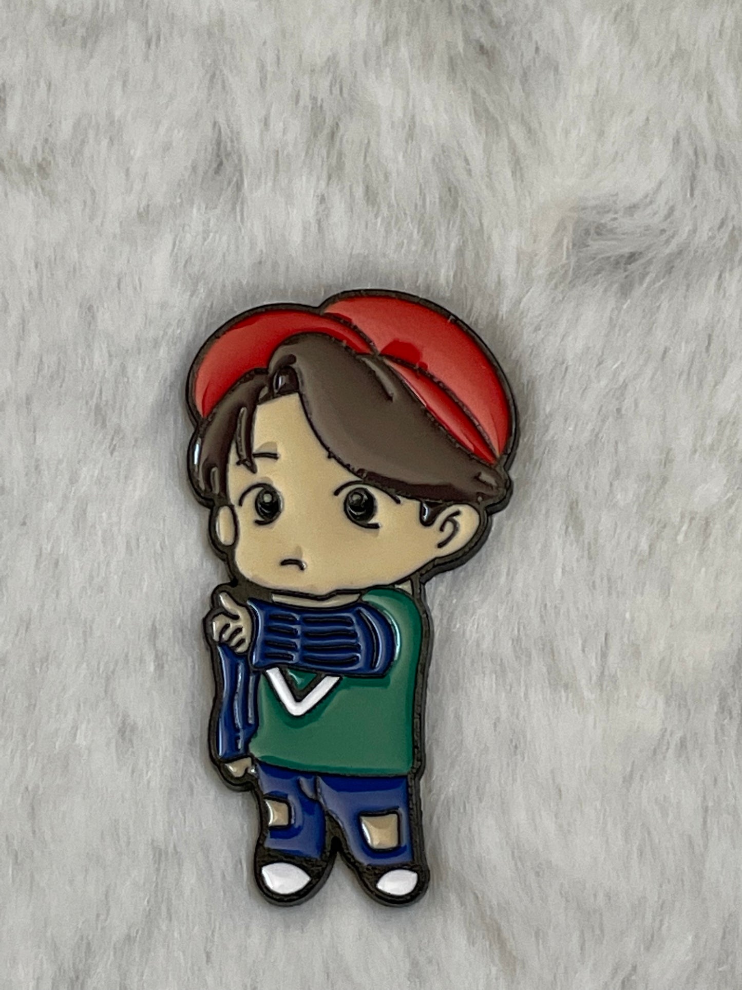 Tiny Tan BTS Pins