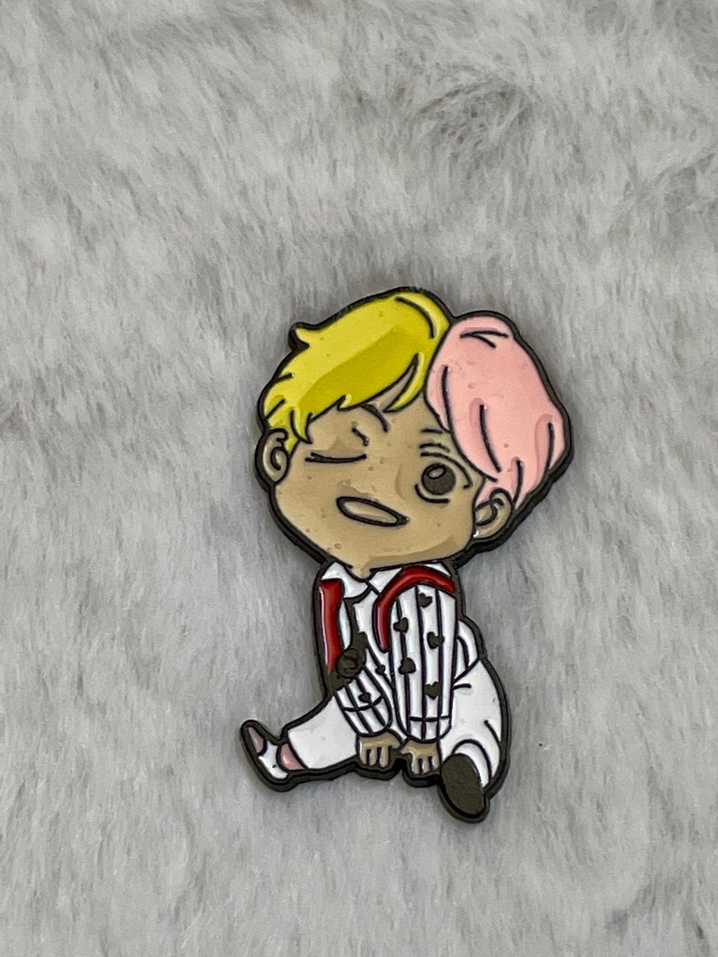 Tiny Tan BTS Pins