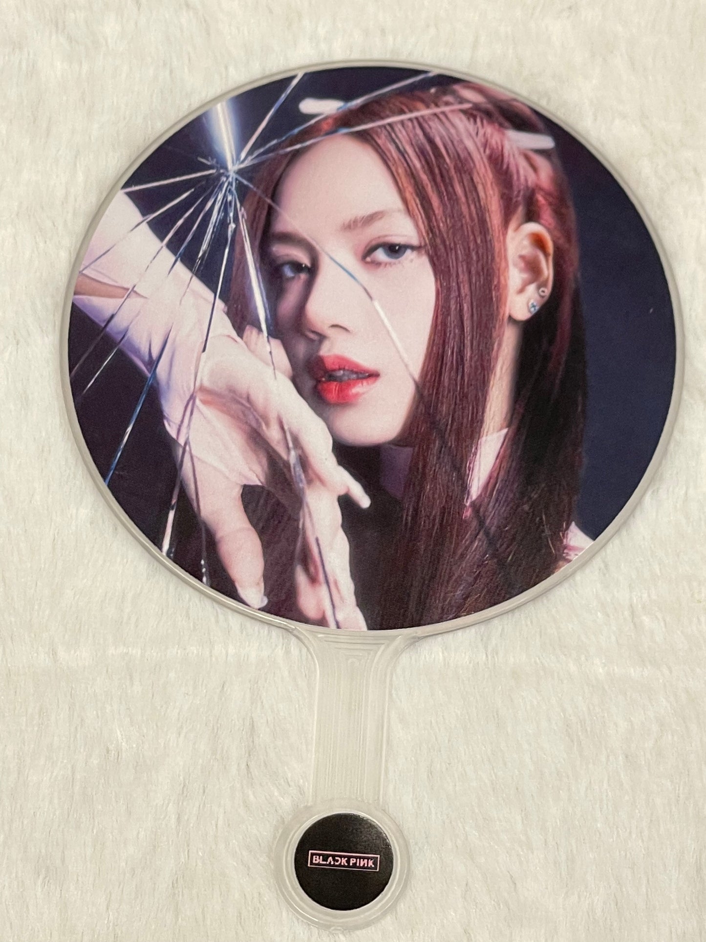 Black Pink Mini Picket Fan