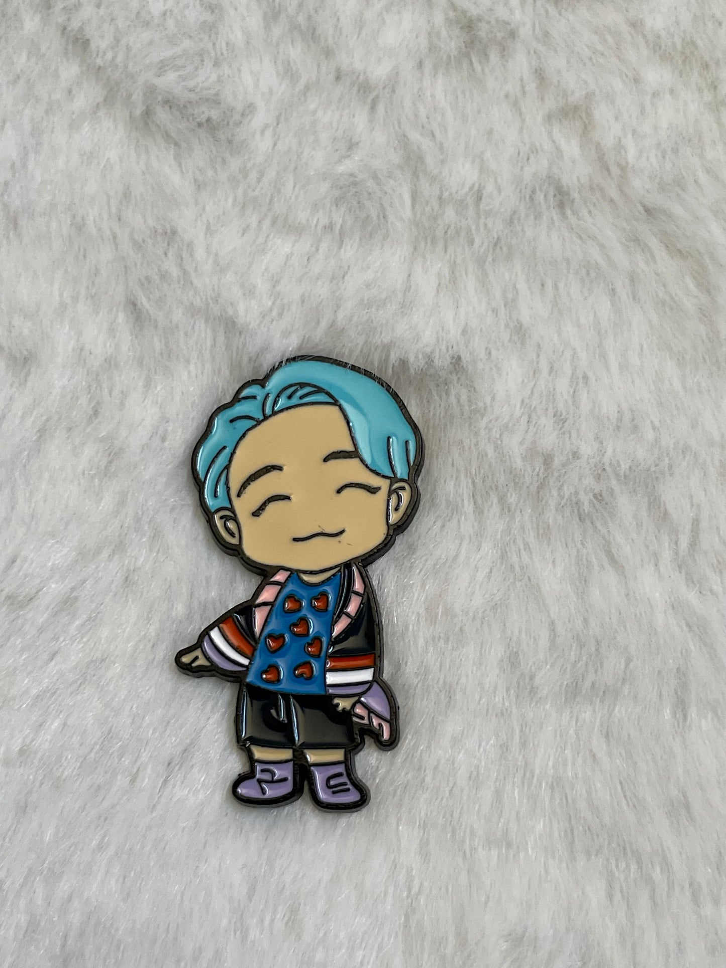 Tiny Tan BTS Pins